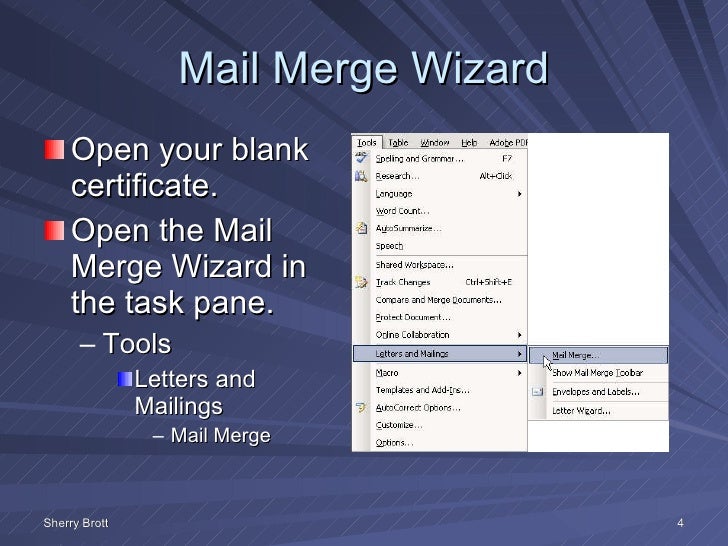 mail merge powerpoint