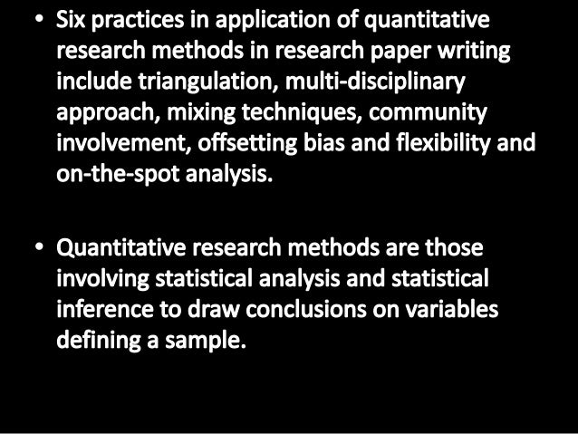 Quantitative methods homework help