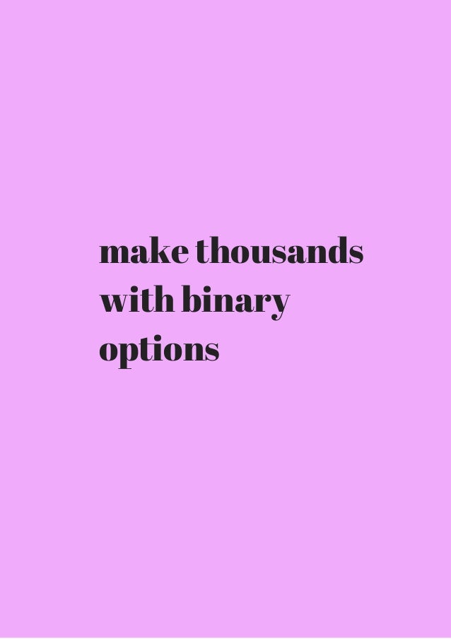 profitable binary options