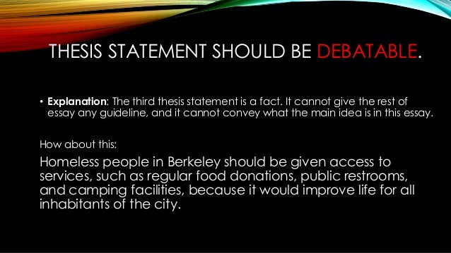 THESIS STATEMENTS: DEFINITION, THESIS, John Richard Stevens
