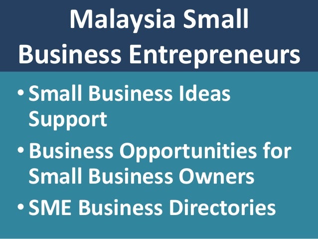 Business opportunity business plan small busine