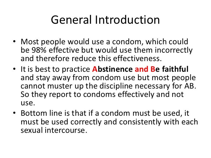 Male and Female condom use steps