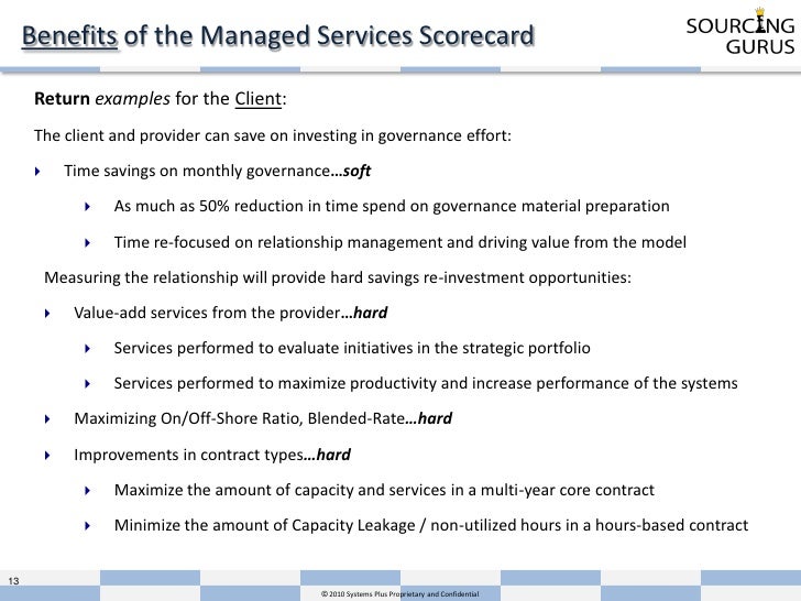 managed service managed service report template