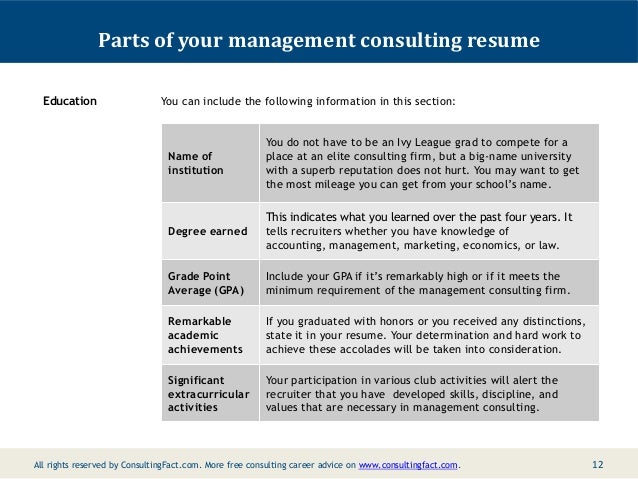 Case study management consulting examples