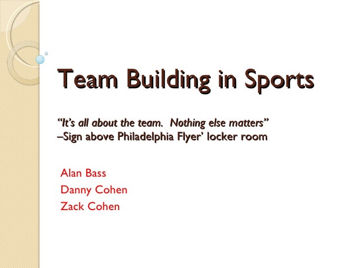 Team Spirit Essay Example