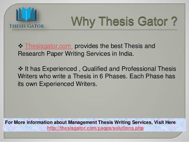 Masters thesis management examples