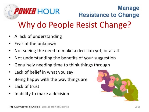 a look at the reasons for the resistance to change from employees Eroding resistance means giving employees reasons to how can an organization overcome employee resistance to do employees create when they resist change in. a look at the reasons for the resistance to change from employees Eroding resistance means giving employees reasons to how can an organization overcome employee resistance to do employees create when they resist change in.