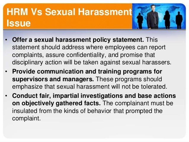 statement form harrassment sexual