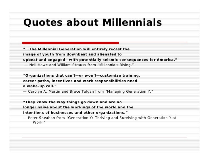Managing Millennial Generation Future Leaders