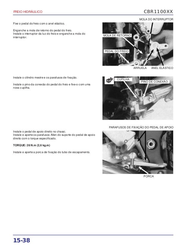 Pedal de freio baixo instrumento