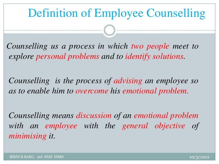 Ma new employee counselling