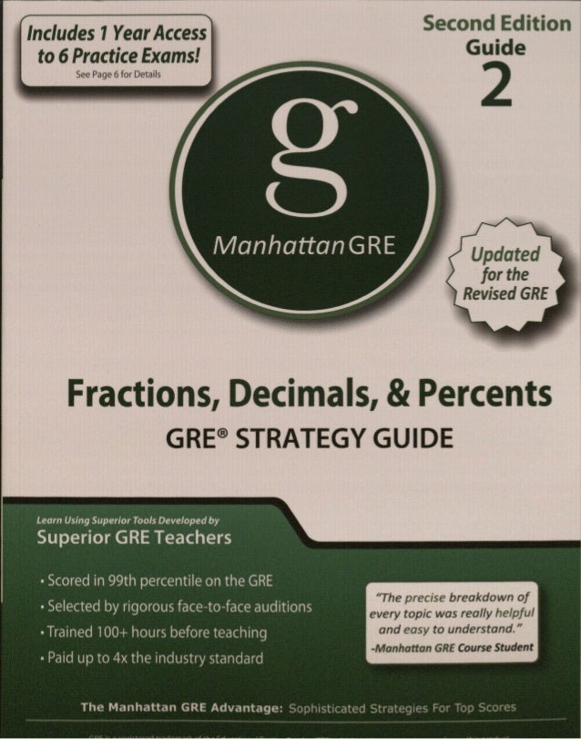 Manhattan Gmat Preparation Guide Foundations Of Math Pdf