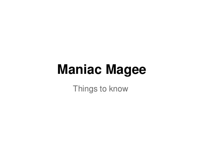 maniac magee book report answers maniac magee book report answers
