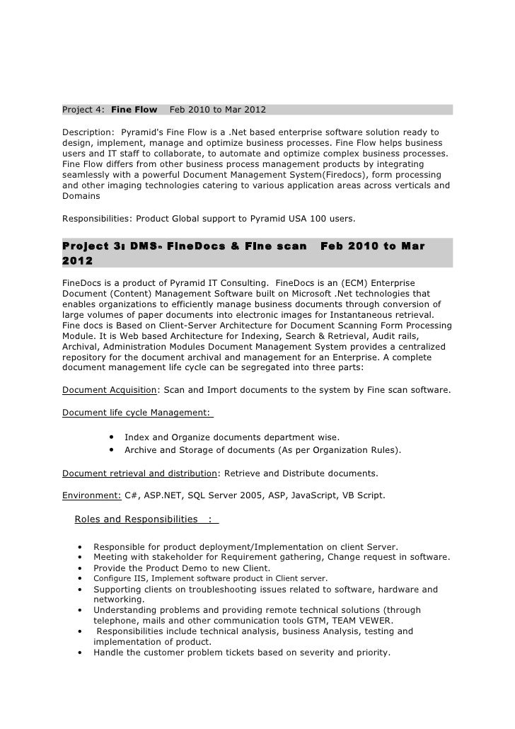 business process management resumes