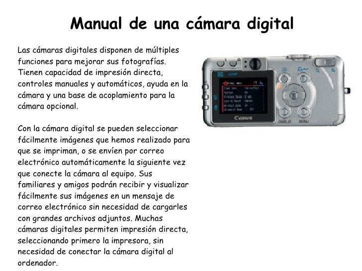 COMO FUNCIONA CAMARA DIGITAL como funciona camara digital: