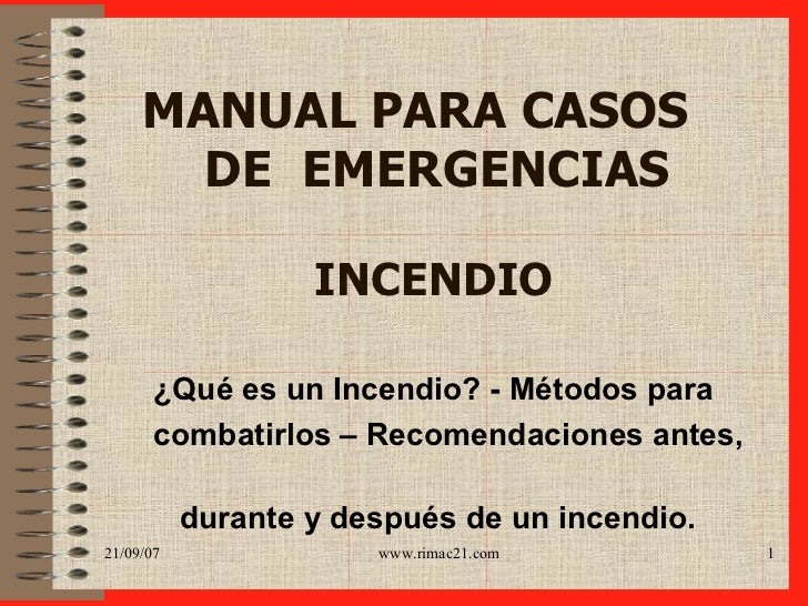 emergencias de manual
