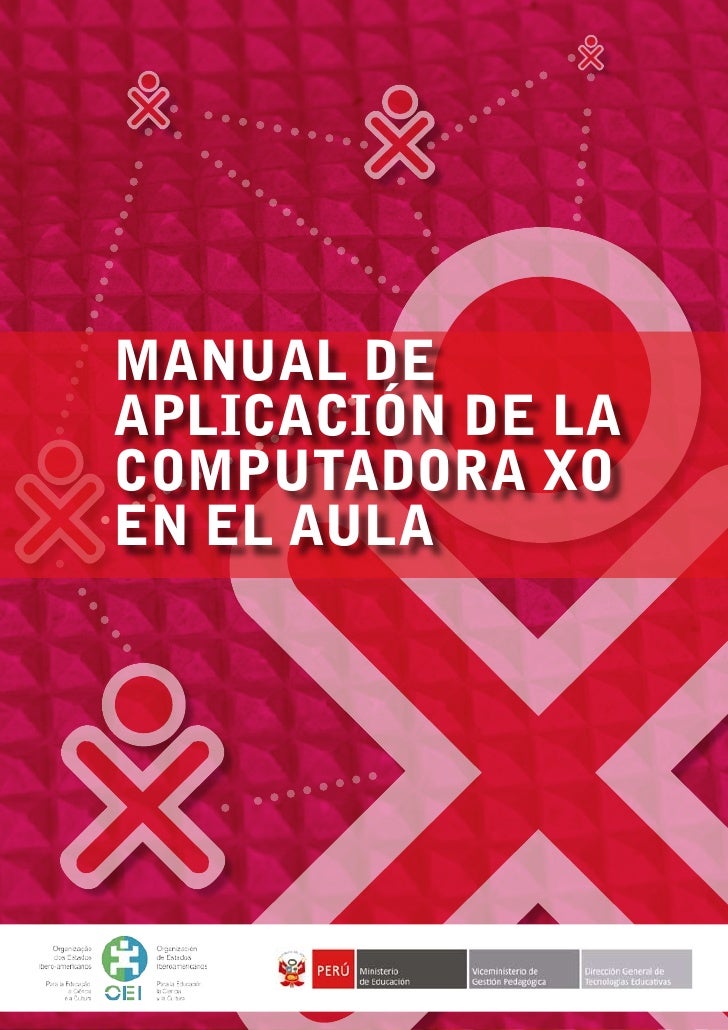 Showing the XO laptop through color illustration Manual Laptop XO - Primaria