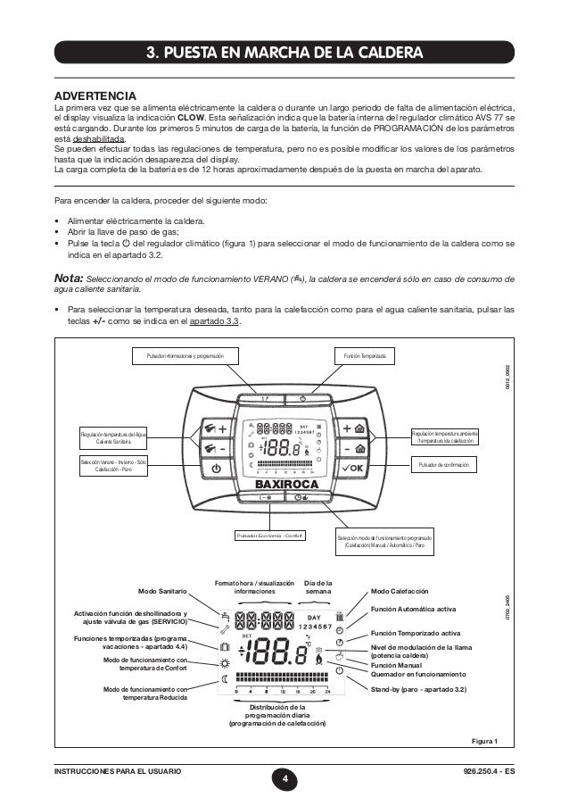 Manual Caldera BaxiRoca Platinum Compact 24/24 F