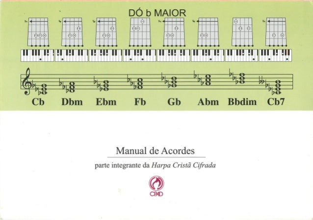 Manual de acordes   harpa cristã cifrada