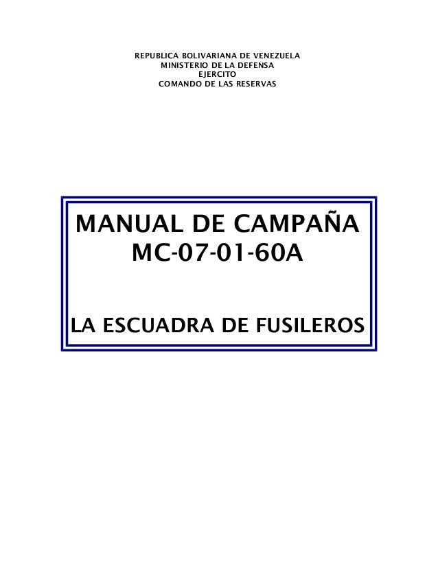 Manual De Campaa De La Escuadra De Fusileros