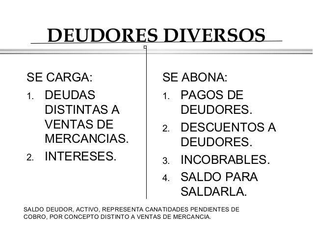 Concepto De Deudores Diversos En Contabilidad imagetou.com
