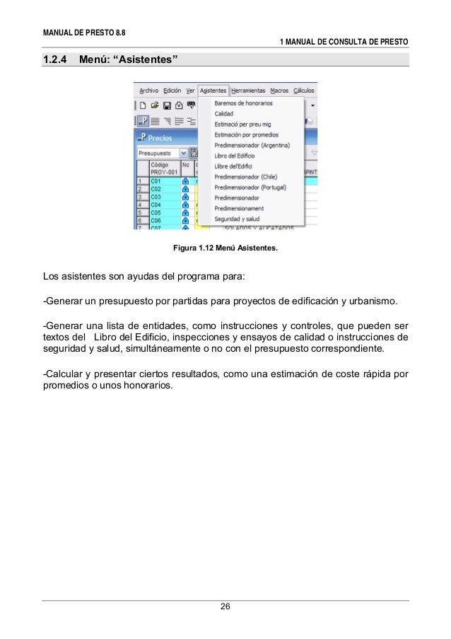 Manual de presto 8.8