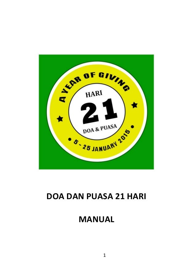 DOA DAN PUASA 2015