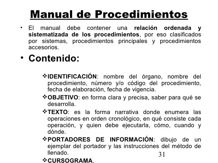 Manuales de procedimientos