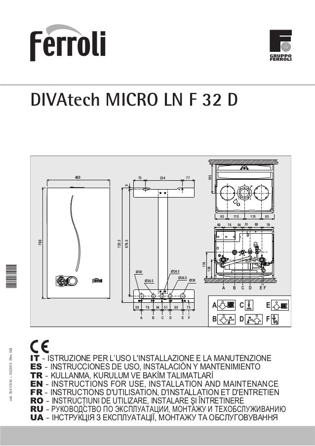 Manual De Instrucciones Caldera Ferroli Domicompact F24