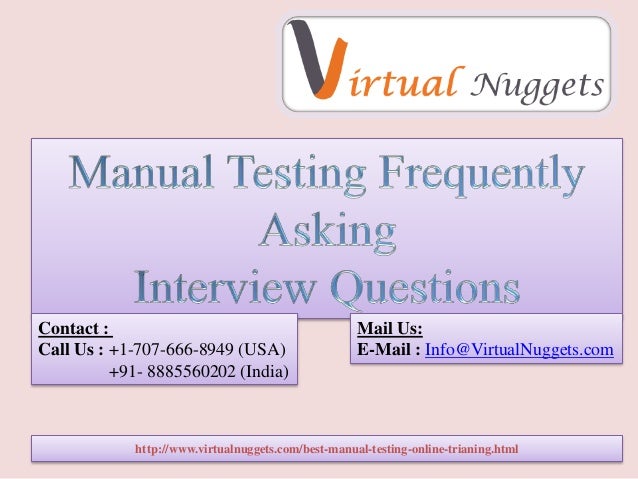 qa testing interview questions and answers
