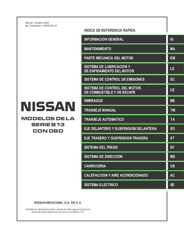 Manual Nissan 2.4 12 Valvulas