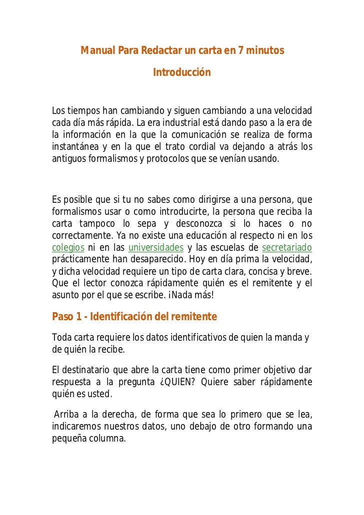 Como Escribir Una Carta En Espanol Como Escribir Una Carta En Espanol