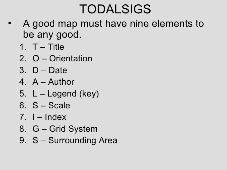 Map Essentials (TODALSIGS)