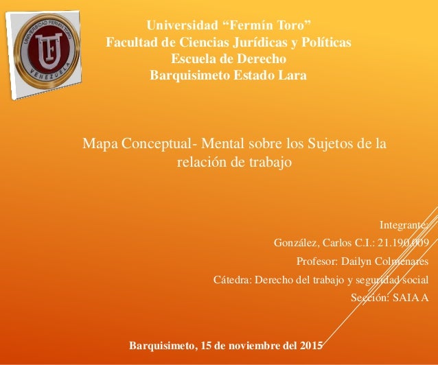 Saia+Barquisimeto ... de la relación de trabajo carlos gonzalez c.i 21190009 seccion saia a