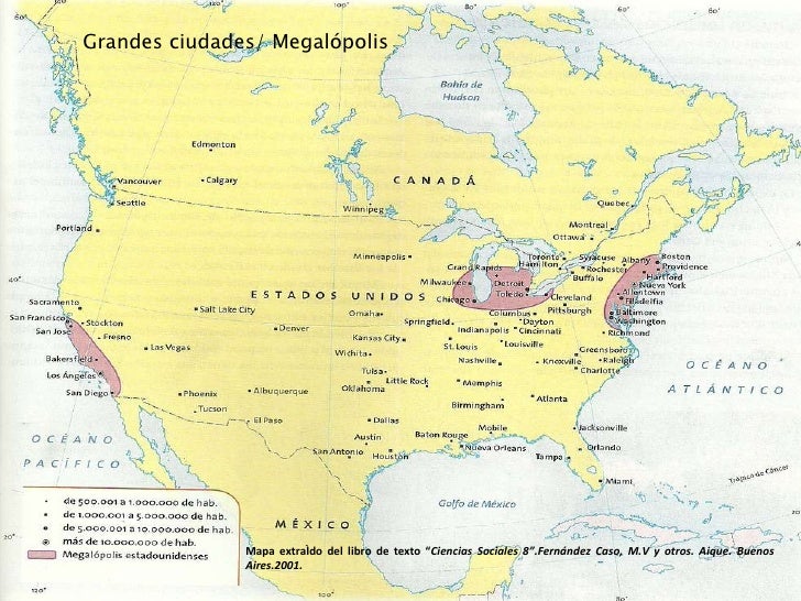 Indique As Tres Megalópoles Dos Estados Unidos