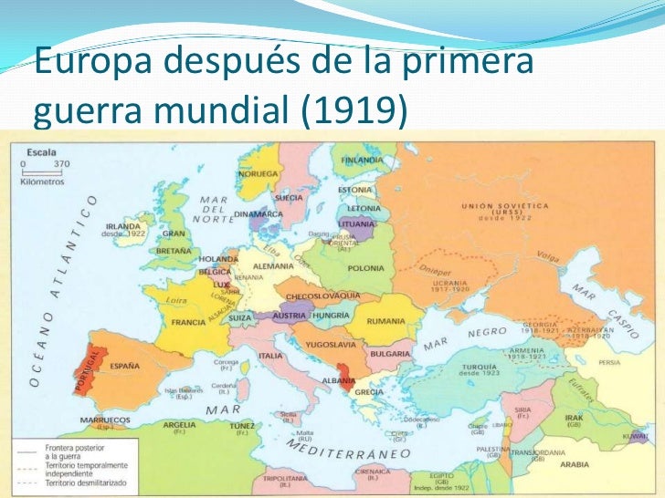 Mapas de europa antes y después de la primera guerra mundial Mapas de europa antes y después de la primera guerra mundial
