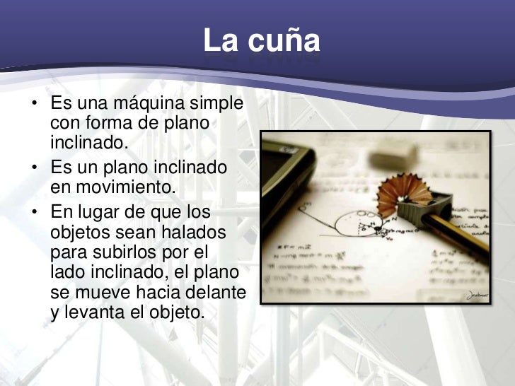 Maquinas simples principios