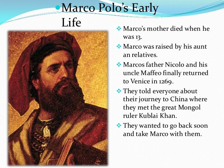a biography and life work of marco polo a venetian explorer and trader Thus arose, in french, in a french perhaps not very grammatically correct and in which the italian terms abound, a work to which it is known with multiple titles: the description of the world , the book of marco polo , the book of the wonders , the trips of marco polo, dubbed the milione the book ended in “the year of grace of 1298”, but the life. a biography and life work of marco polo a venetian explorer and trader Thus arose, in french, in a french perhaps not very grammatically correct and in which the italian terms abound, a work to which it is known with multiple titles: the description of the world , the book of marco polo , the book of the wonders , the trips of marco polo, dubbed the milione the book ended in “the year of grace of 1298”, but the life.