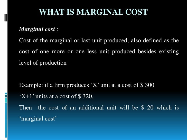 Marginal Costing
