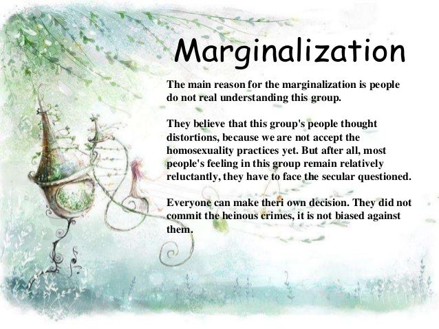what is the male marginalization thesis what is the male marginalization thesis