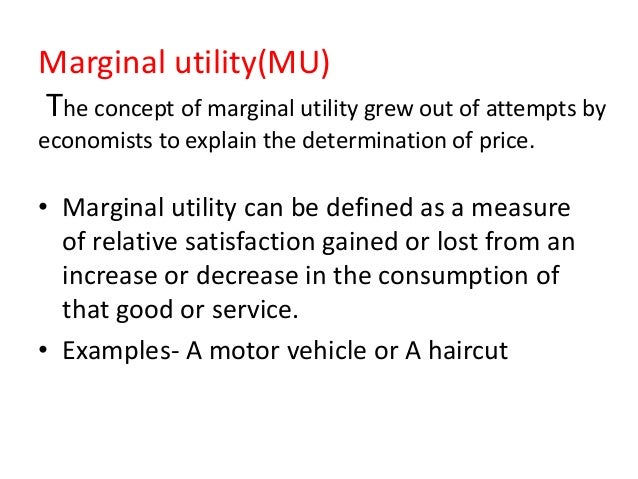 Economic term utility mean
