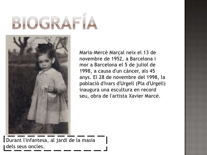 Resultado de imagen para MARIA MERCÈ MARÇAL
