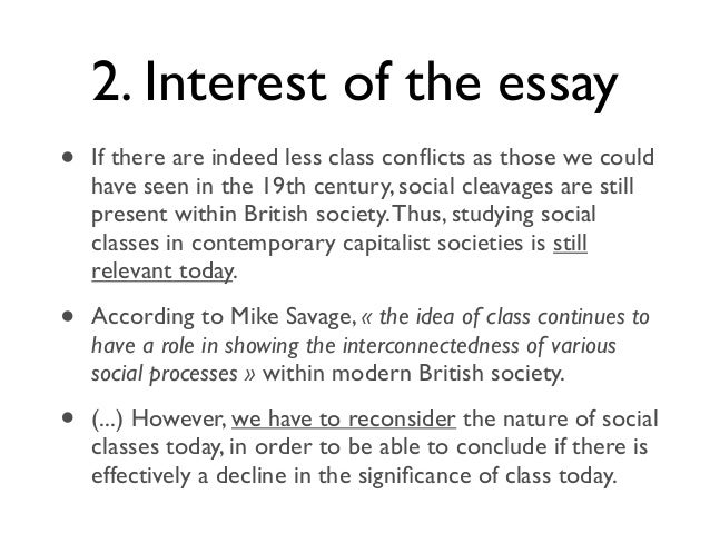 conclusion dissertation classes sociales