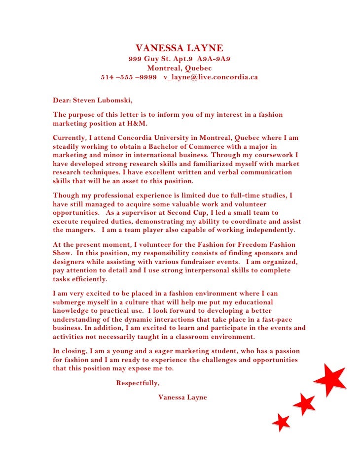 cover letter examples youtube