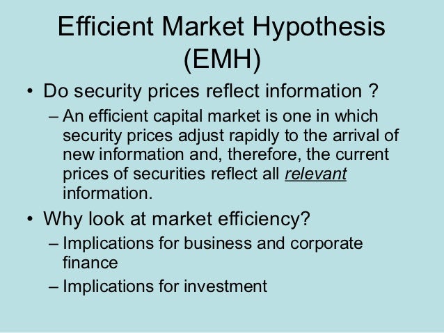 implications of behavioural finance for the efficient market hypothesis Alternative efficient market hypotheses tests and results of the hypotheses behavioural finance implications of efficient capital markets efficient market hypothesis (emh) documents similar to 0176500693_305107 skip carousel. implications of behavioural finance for the efficient market hypothesis Alternative efficient market hypotheses tests and results of the hypotheses behavioural finance implications of efficient capital markets efficient market hypothesis (emh) documents similar to 0176500693_305107 skip carousel.