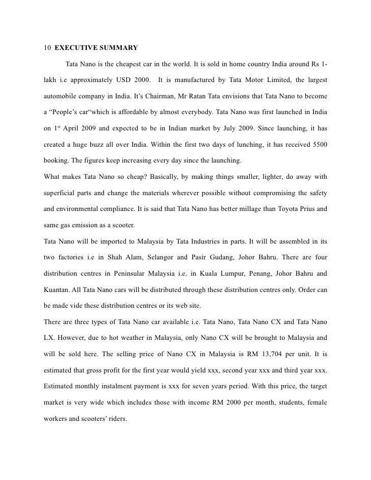 tata nano executive summary How cyrus mistry was sacked: former tata executive reveals in blog in october last year, cyrus mistry was fired as tata sons chairman. tata nano executive summary How cyrus mistry was sacked: former tata executive reveals in blog in october last year, cyrus mistry was fired as tata sons chairman.
