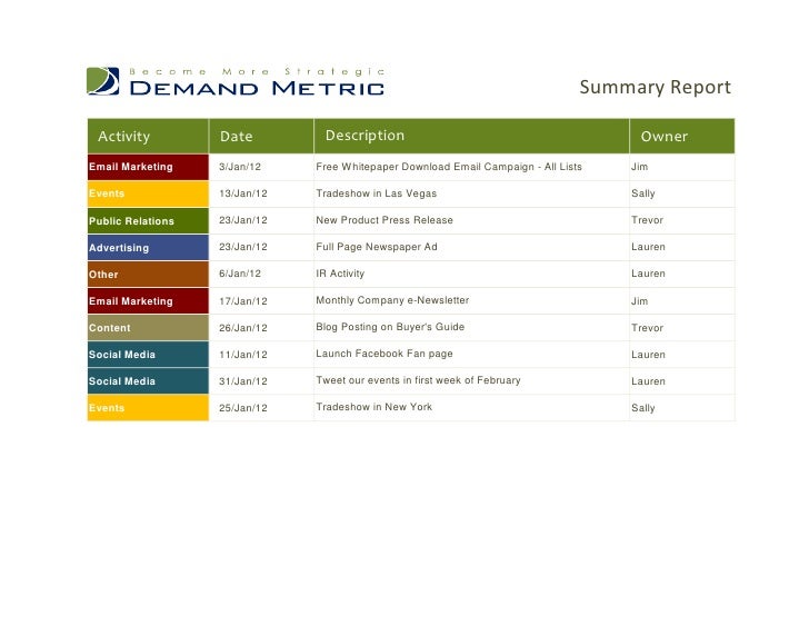 trade show schedule template