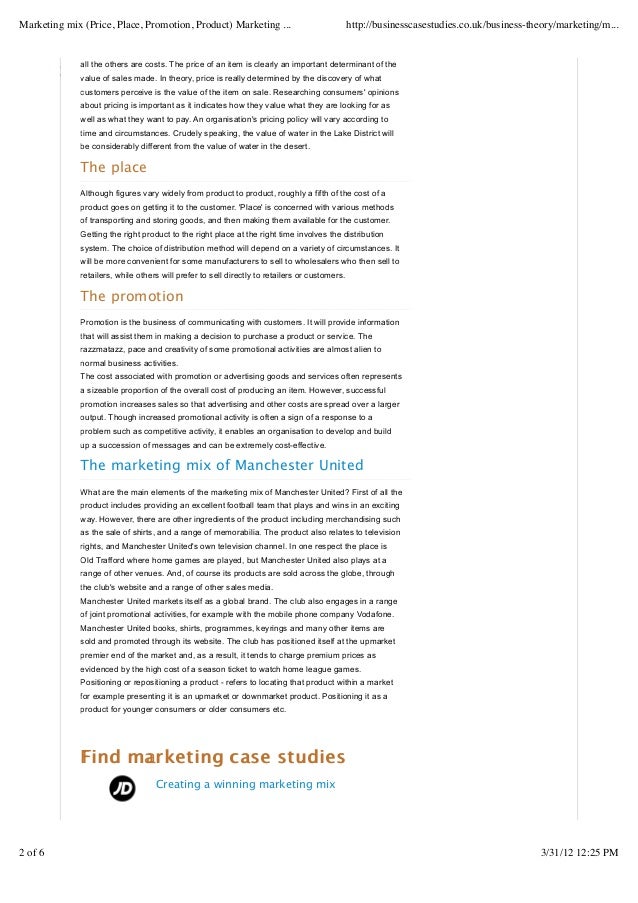 business case studies marketing mix business case studies marketing mix