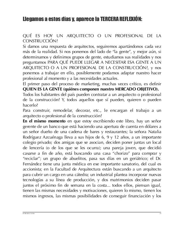 Plan Estrat gico Y De Marketing Para Arquitectos y Dise adores