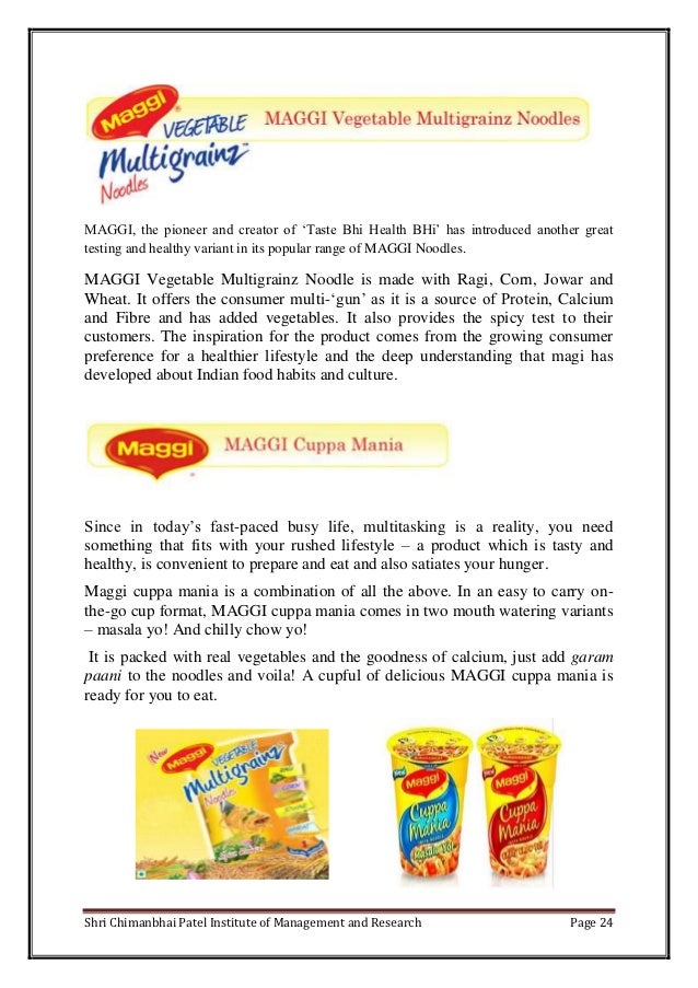 maggi marketing project maggi marketing project